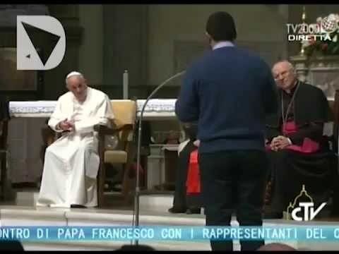 PAPA FRANCESCO IN CATTEDRALE - INTERVENTO DI DON BLEDAR XHULI