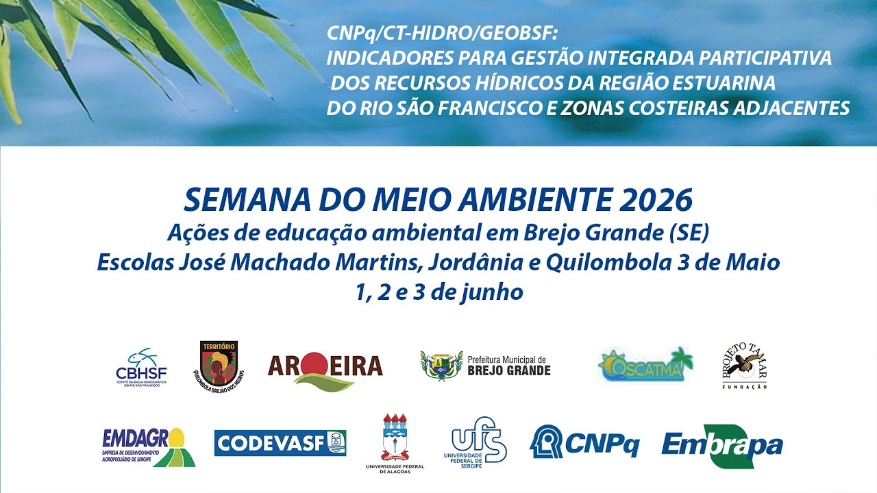 Semana do Meio Ambiente 2026 - Educação ambiental no Baixo São Francisco