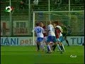 frosinone-bologna 0-0

frosinone (4-4-2)
sicignano; ischia, pagani, bocchetti s., bocchetti a.; lodi, pecchia (12' st d'antoni), amerini (25' st scarlato), cariello; evacuo, martini (1' st dedic).
a disp.: chiodini, prosperi, fialdini, troianello.
all.: alberto cavasin

bologna (4-3-1-2)
antonioli; daino, terzi, castellini, bonetto; confalone, carrus, amoroso (1' st della rocca); bombardini; fava (16' st adailton), marazzina (42' st danilevicius).
a disp.: colombo, moras, costa, di gennaro.
all.: daniele arrigoni

arbitro: sig. romeo di verona
assistenti: rossomando, strocchia
quarto uomo: citro

note. recupero: 0' pt, 3' st. espulso: marazzina (bo, 44' st). ammoniti: ischia (fr, 33' pt), bocchetti a. (fr, 7' st), carrus (bo), d'antoni (fr, 13' st), lodi (fr, 24' st), marazzina (bo, 43' st).