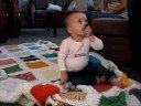 Baby Ella tests out the Blanket of Love