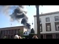 حريق في مبنى البرلمان