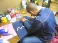 Hand Painting Evisu Jeans
