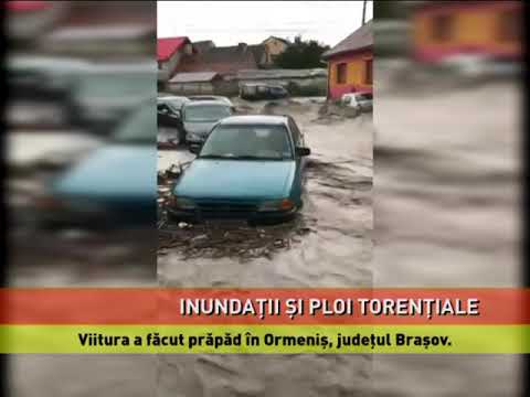 Ploi torențiale și inundații, inclusiv luni