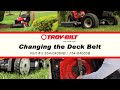 How to Change the Deck Belt on a Troy-Bilt Riding Mower