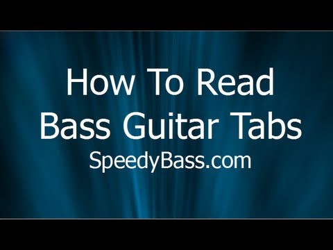how to read bass tabs