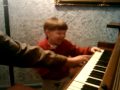 Kyler Huffines and Grandpa Larry play piano & Sing