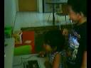 Raidah play Barney computer games