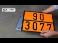 Click to View : Pannello arancio ADR resistente al fuoco