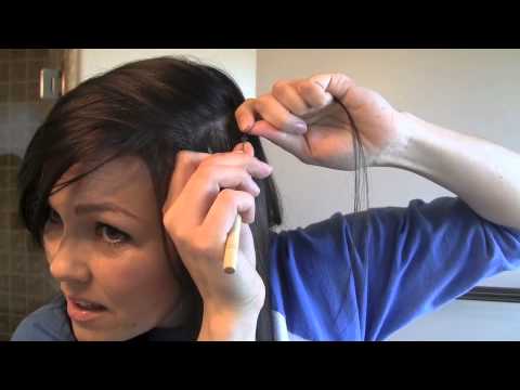 how to fasten feather hair extensions