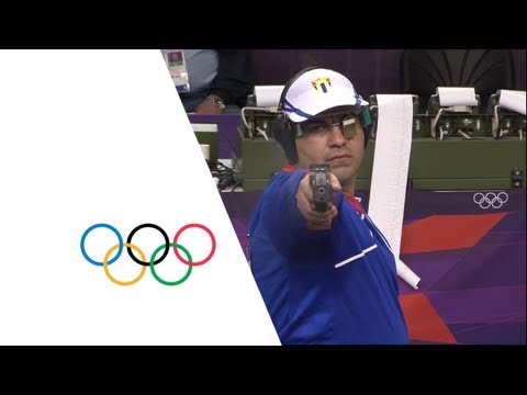 Vijay Kumar Rapid Fire Pistol 25m Silver medalist for India