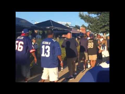 Cowboys Fan Gets Knocked Out With One Punch By Giants Fan During Tailgate