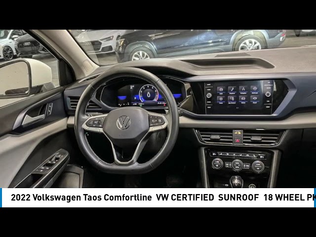 2022 Volkswagen Taos Comfortline | VW CERTIFIED | SUNROOF | 18 in Cars & Trucks in Strathcona County