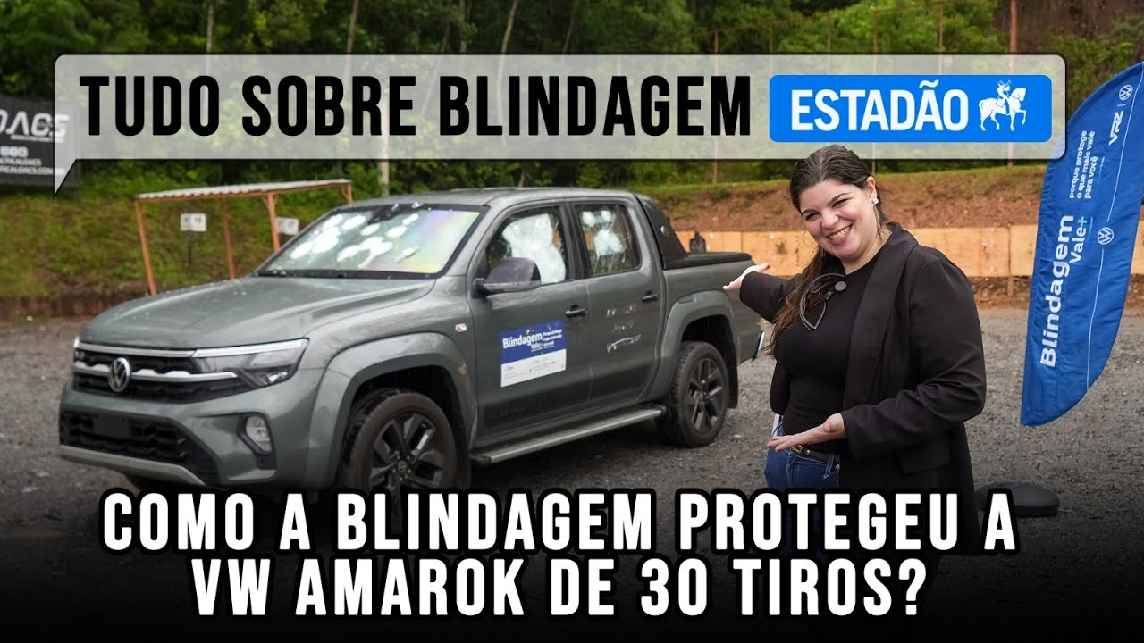EXCLUSIVO: Como a blindagem protegeu a VW AMAROK de 30 tiros?