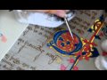 Medieval Manuscript Reproduction, Part 5b: Painting an illuminated letter