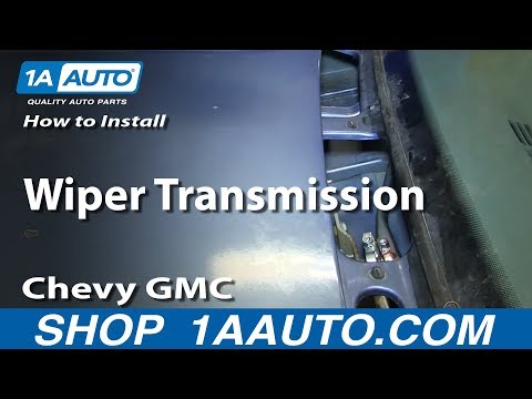 How to Install Replace  Wiper Transmission 1988-98 Chevy GMC  1500 2500 Tahoe Suburban