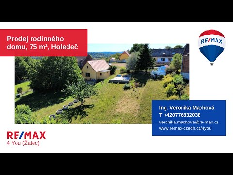Video Prodej rodinného domu 2+1, se stodolou, Holedeč - Veletice
