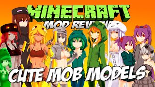 Minecraft Anime Girls Cute Mob Models Mod Showcase Minecraftvideos Tv