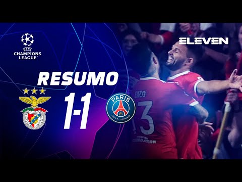 CHAMPIONS LEAGUE | Resumo do jogo: SL Benfica 1-1 PSG