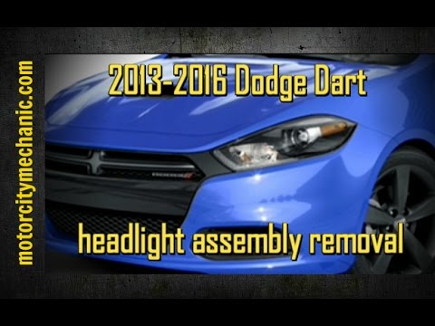 2013 Dodge Dart right front headlamp assembly replacement