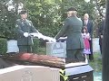 Gracie receiving a flag for her father