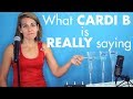 WHAT IS CARDI B REALLY SAYING? | Bodak Yellow (Literal Lyrics cover)
