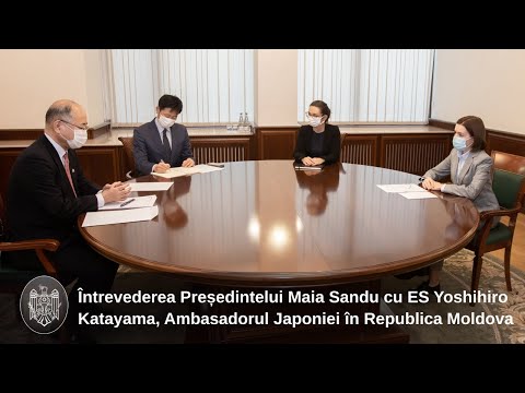 Președintele Maia Sandu s-a întâlnit cu Ambasadorul Japoniei în Republica Moldova, Yoshihiro Katayama