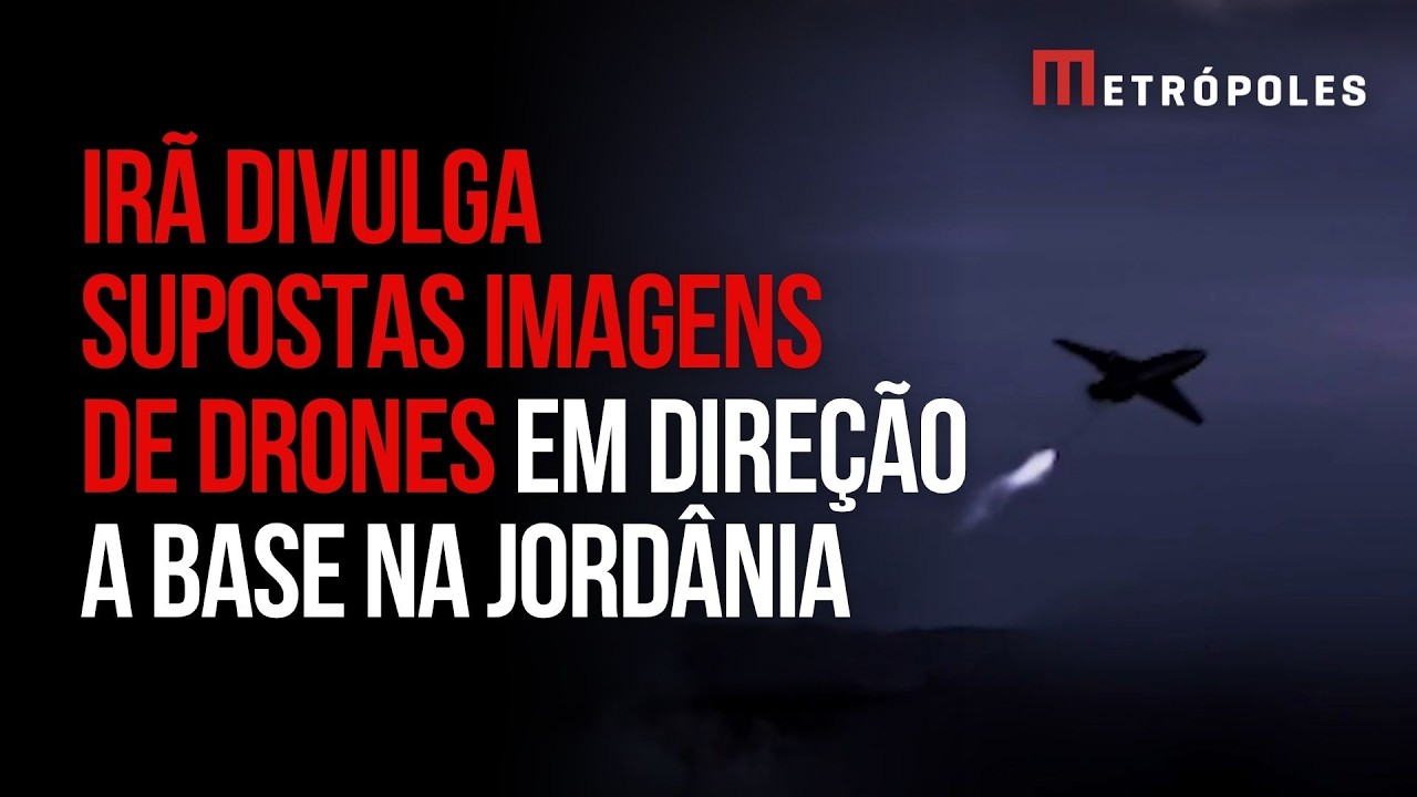 Irã divulga supostas imagens de lançamento de drone em direção à base aérea da Jordânia