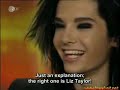 [05-09-2006]. according to some german articles, bill kaulitz has the most beautiful face since the young liz taylor. they have also compared the similar features between bill kaulitz and liz taylor. =========================== program guests: -kaulitz twins (bill & tom) from tokio hotel. -dr. werner mang (a renowned plastic surgeon) - jochen busse (actor and cabaret artist) ========================= translation credits:0kim0 ...