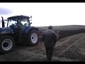 Newholland t6080 ploughing Newholland t6080 ploughing