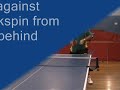 Table Tennis Forehand Topspin Against Backspin Lesson