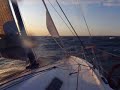 Pogo 40 upwind in heavy weather