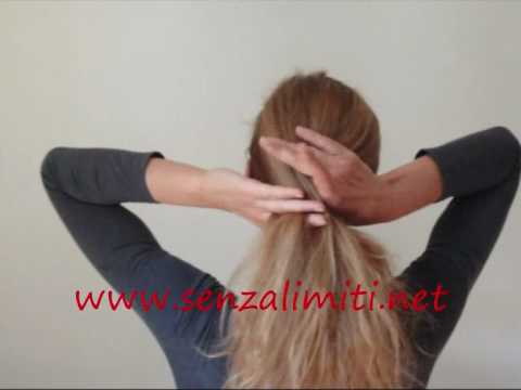 Hochsteckfrisur Banane Haarspange Haarforke Haarstab instructions french twist barrettes hairforks hairpin