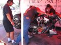 nitromethane burning eyes as Griz Robinson warms his TF hog