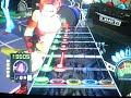2 tough guys playing with 4 four hands metal heavy lady on wii 100% with a wiimote.
player 1: green + red + starpower (fingers on b and d-pad right and up)
player 2: yellow + blue + orange (fingers on a, 1 and 2