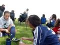Soccer;spilling water on margo :)