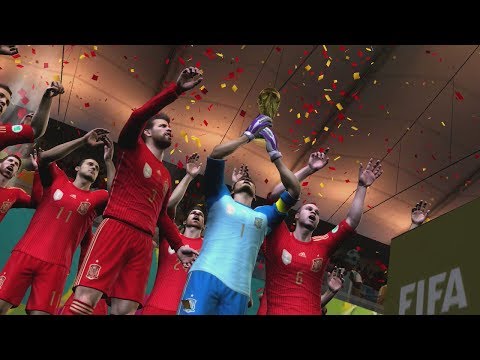 Cup - Trophy Presentation 2014 FIFA World Cup Brazil Video Game. Spain wins the World Cup 2014. Check out my channel for more 2014 FIFA World Cup content!