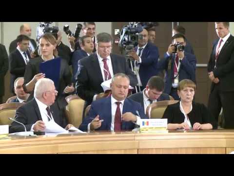 Președintele Moldovei a participat la reuniunea Consiliului şefilor de state al CSI