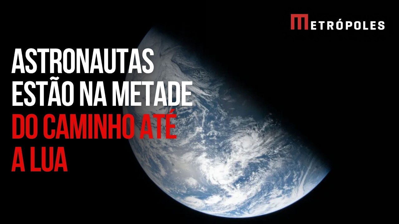 Astronautas da Artemis II estão na metade do caminho para a Lua: "A Terra está ficando pequena"