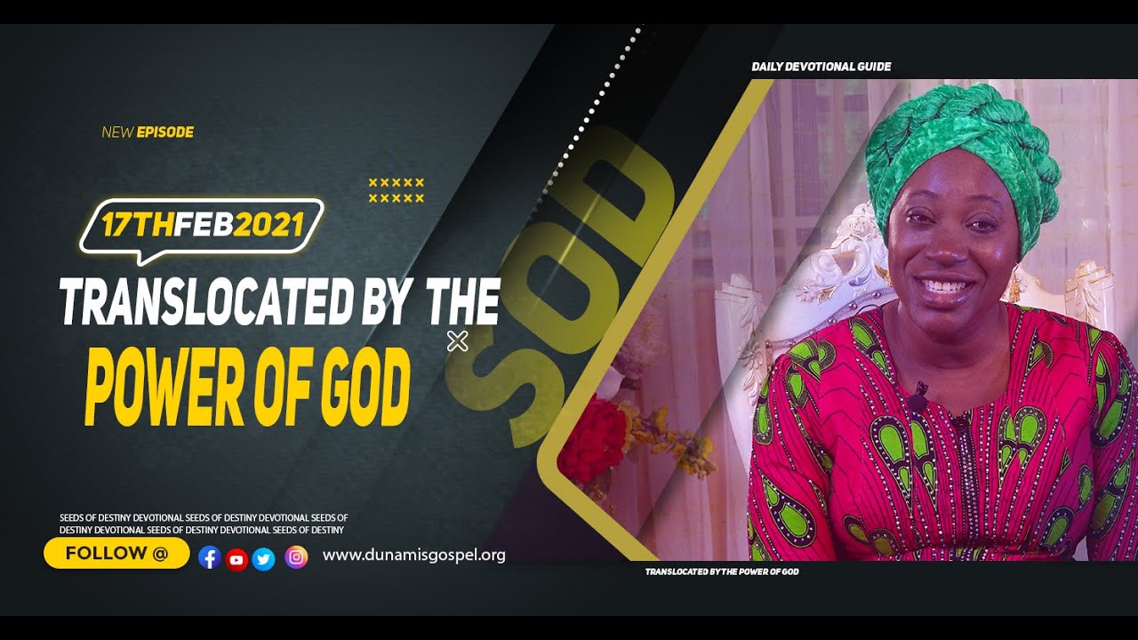 Seeds of Destiny Summary for 17th February 2021 by Dr Becky Paul-Enenche Seeds of Destiny Summary for 17th February 2021 by Dr Becky Paul-Enenche