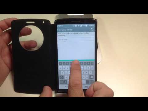 how to adjust lg g3 keyboard