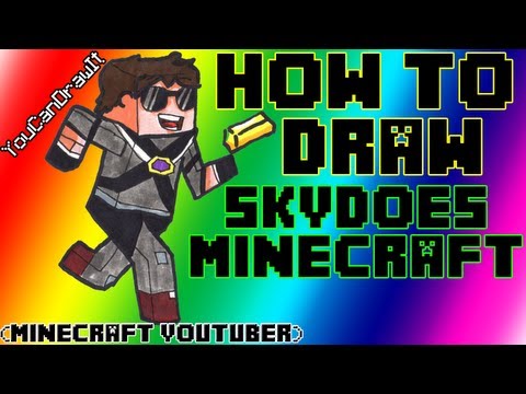 how to draw skydoesminecraft