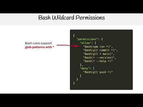 Claude Code Essentials - Bash Wildcard Permissions