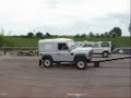 Two wheeling in a Defender