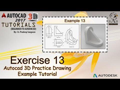Autocad 3D Practice Drawing