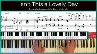 'Isn't This a Lovely Day' - Irving Berlin - Jazz piano tutorial.