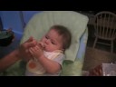 Mason eating solids 1st time