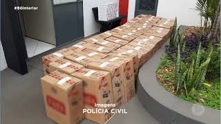 Polícia Civil de Botucatu apreende cigarros contrabandeados