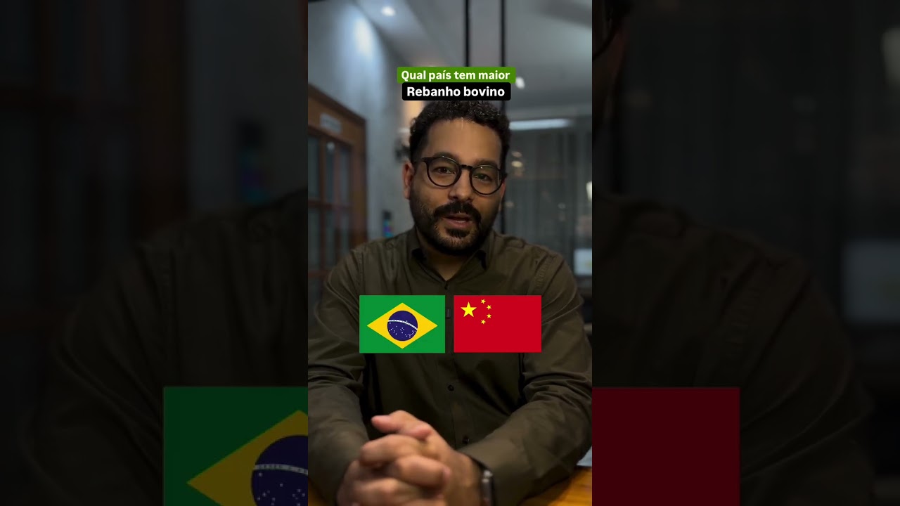 Qual país tem o maior rebanho bovino do mundo? 🐄🌍 (O Brasil surpreende!) #RebanhoBovino #AgroBrasil