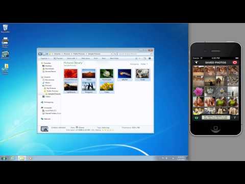 Send photos to iOS device using Context Menu