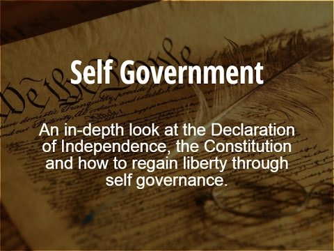 how to self govern